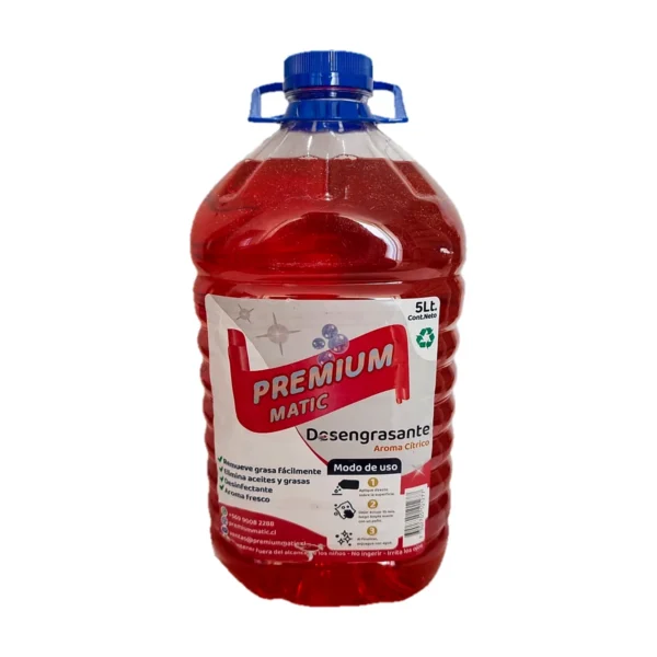 Vista de Desengrasante Premium Matic 5Lt
