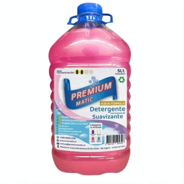 Vista de Detergente C/Suavizante Premium Matic 5Lt Bebé