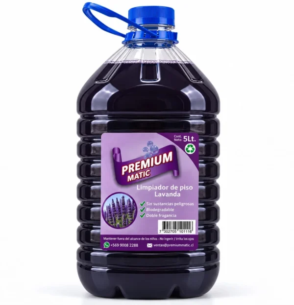 Vista de Limpiador / Desinfectante Premium Matic 5Lt Lavanda